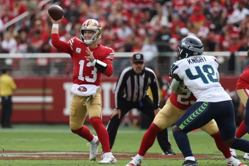 49ers QB Brock Purdy remains severely limited by injury to his throwing shoulder