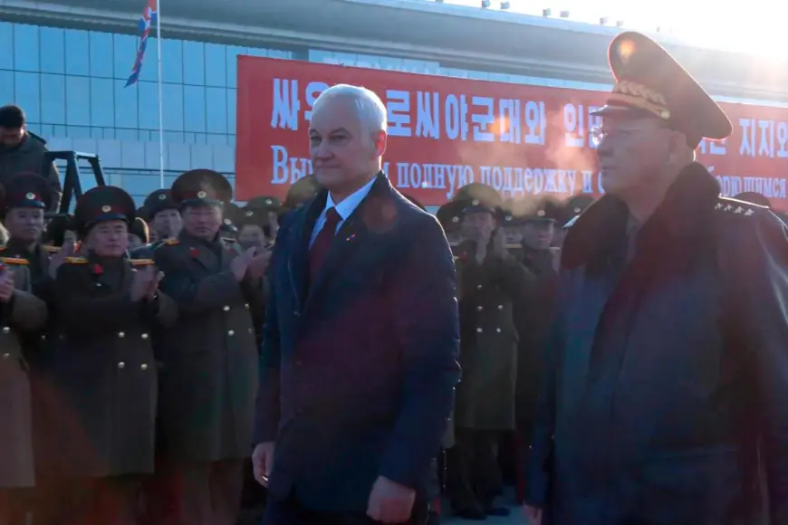 Russian defense minister visits North Korea for talks with military and political leaders