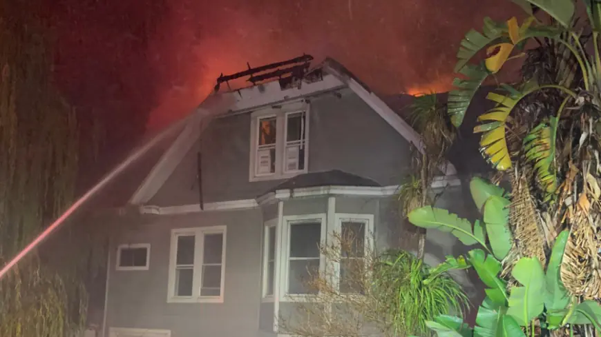 2 displaced in three-alarm Thanksgiving fire at Vallejo Victorian house