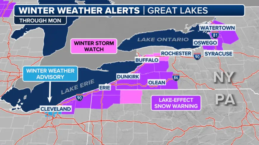 New York, Michigan brace for lake-effect snow that could snarl travel and disrupt football