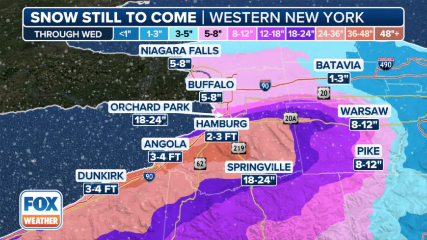 Upstate NY could get up to 6 feet of snow as NYC braces for cold snap