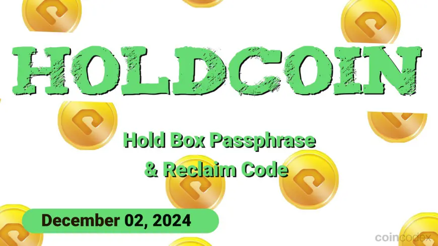 HoldCoin Daily Combo for December 02, 2024