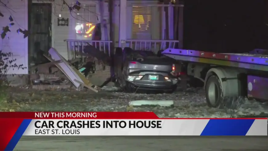 Driver crashes vehicle into home in East St. Louis