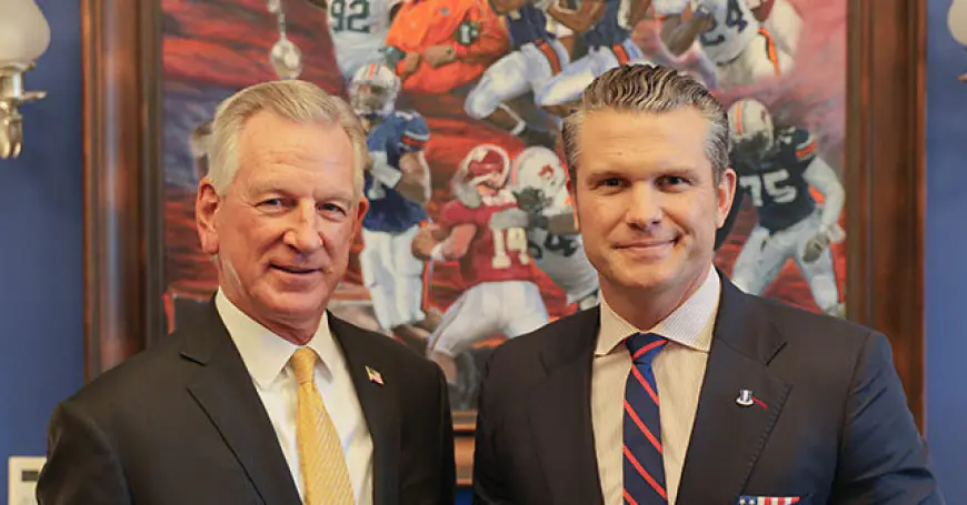 Sen. Tommy Tuberville Praises 'Drill Sergeant' Pete Hegseth After Meeting