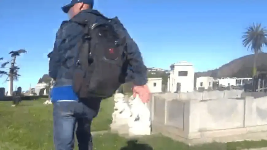 Colma police chase suspected thief through cemetery 