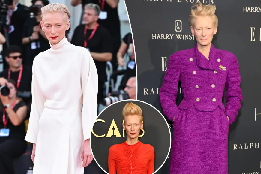 Tilda Swinton stuns in Chanel and other up-and-coming designers