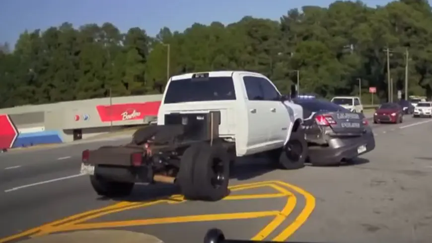 Road Rage Suspect Fights Police With His Truck