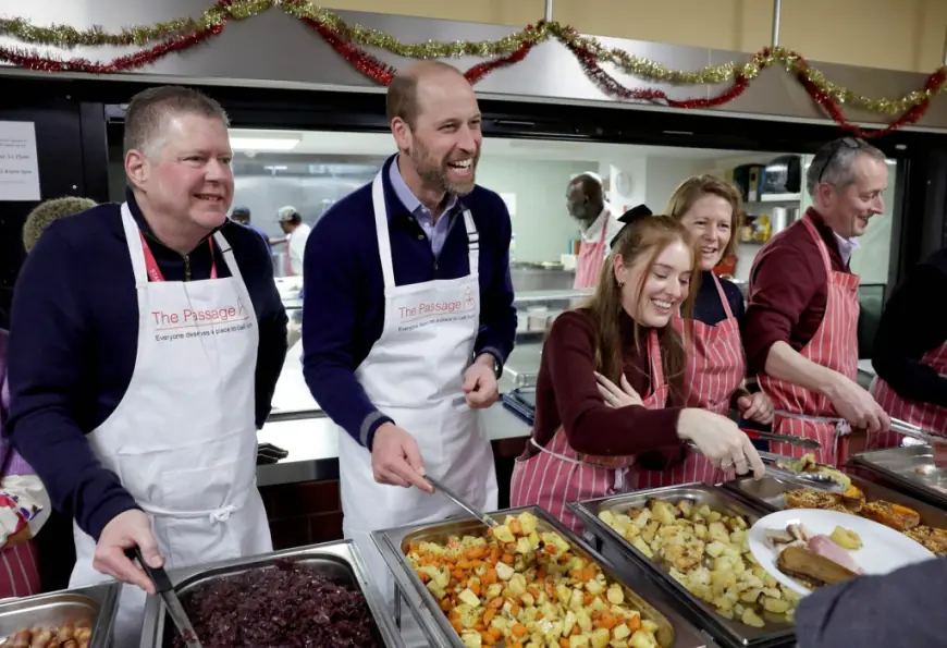 Prince William rocks rugged beard while serving lunch to the homeless during holiday season