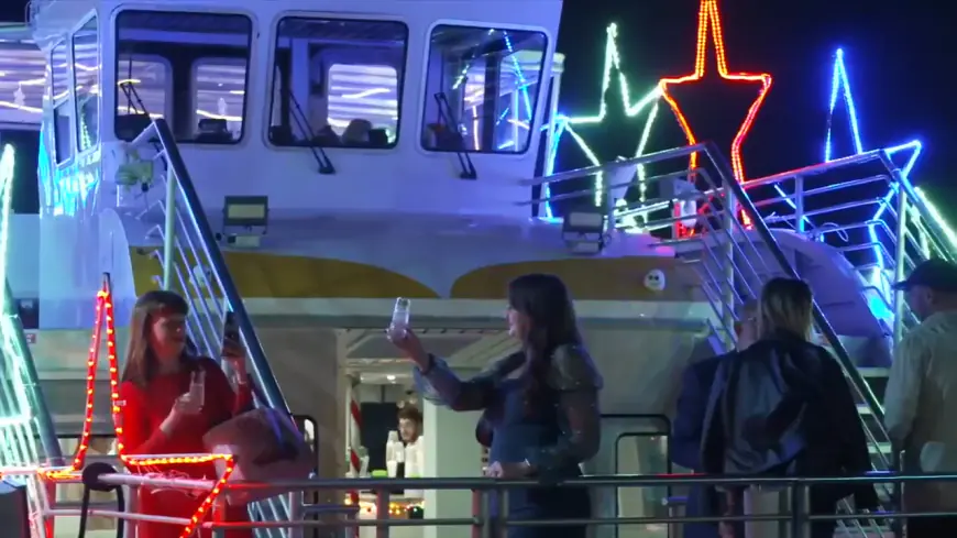 Enjoy a ride on the Water Taxi’s Holiday Lights Cruise this holiday season in Fort Lauderdale