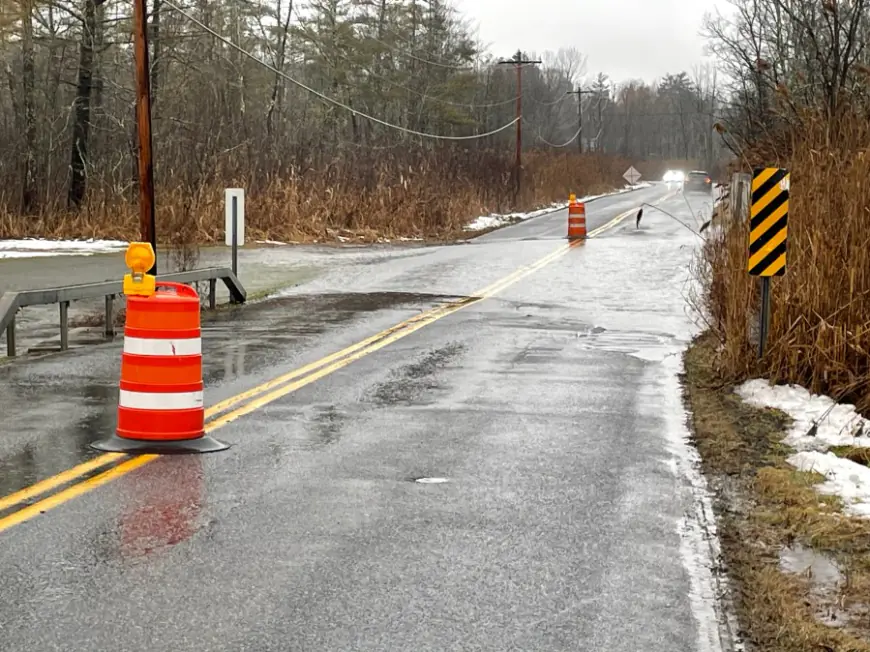 Flooding closes Gilbert Road in Saratoga Springs