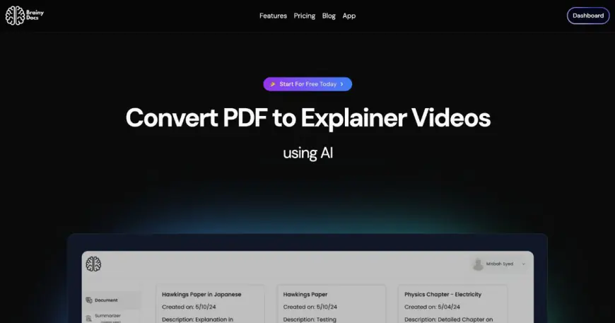 BrainyDocuments: AI document to video converter