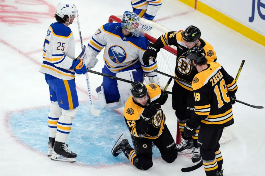 Morgan Geekie late goal lifts Bruins to victory over Sabres, 3-1