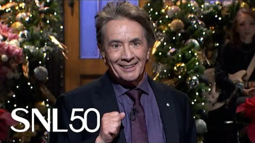 Martin Short brings holiday joy (and roasts) to his musical SNL monologue