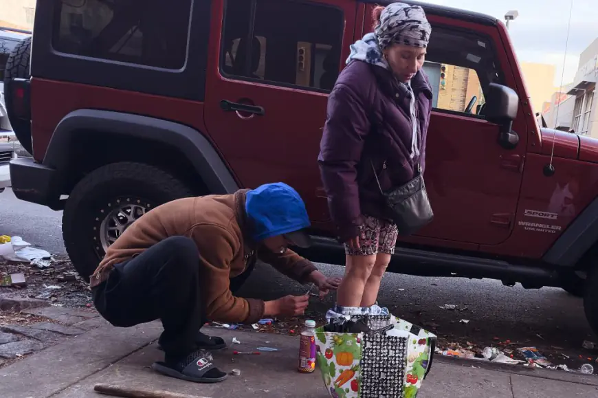 NYC pledged to clean up the ‘Broadway of the Bronx’ — but it’s still teeming with junkies: ‘These streets are full of zombies’