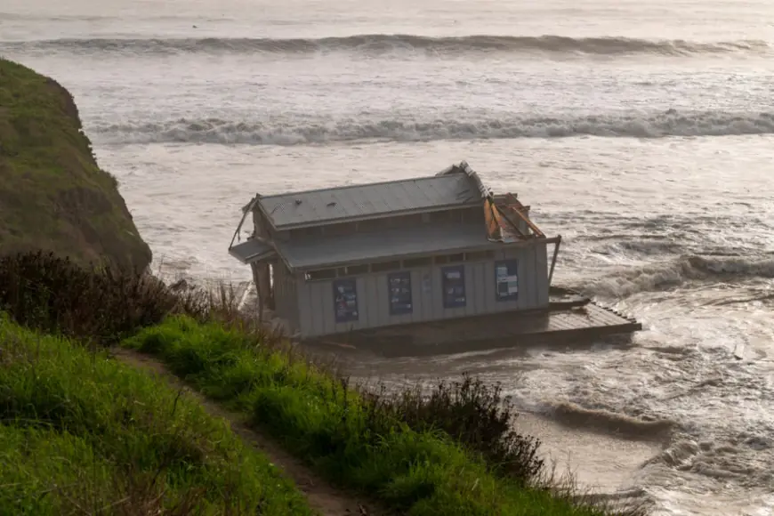 2 people rescued when California pier partially collapses