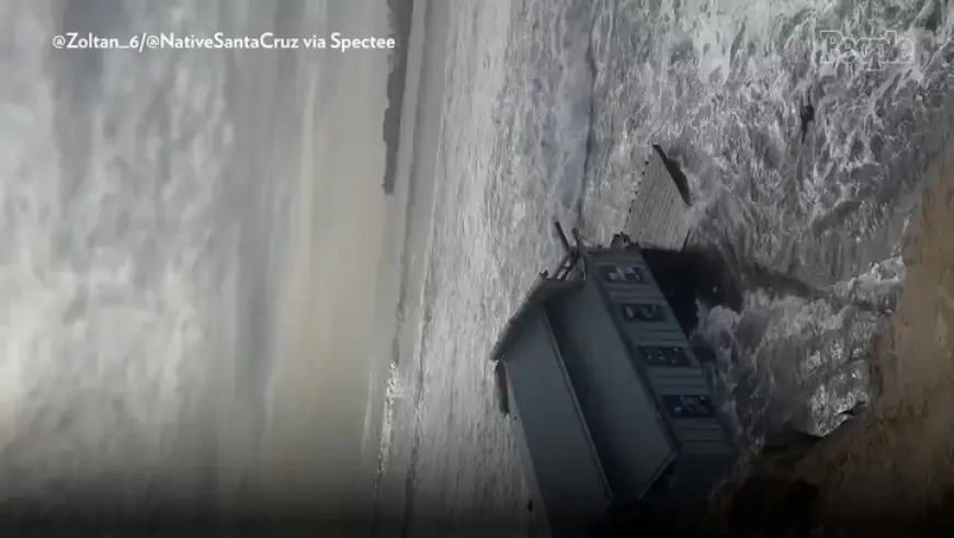 Santa Cruz Wharf Partially Collapses into Pacific Ocean During Deadly Pre-Holiday Storm