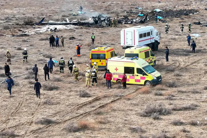 Azerbaijani plane carrying 67 people crashes in Kazakhstan leaving 32 survivors