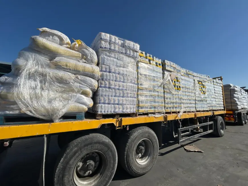 Humanitarian aid stacks up at Gaza border as relief organizations fear Hamas, violent looters