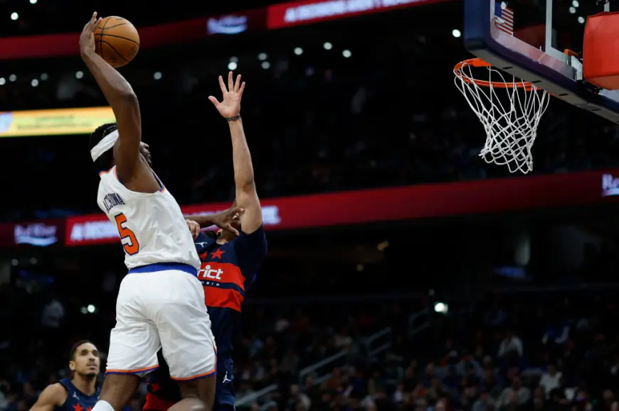 Precious Achiuwa’s big-time dunk draws celebration from Knicks