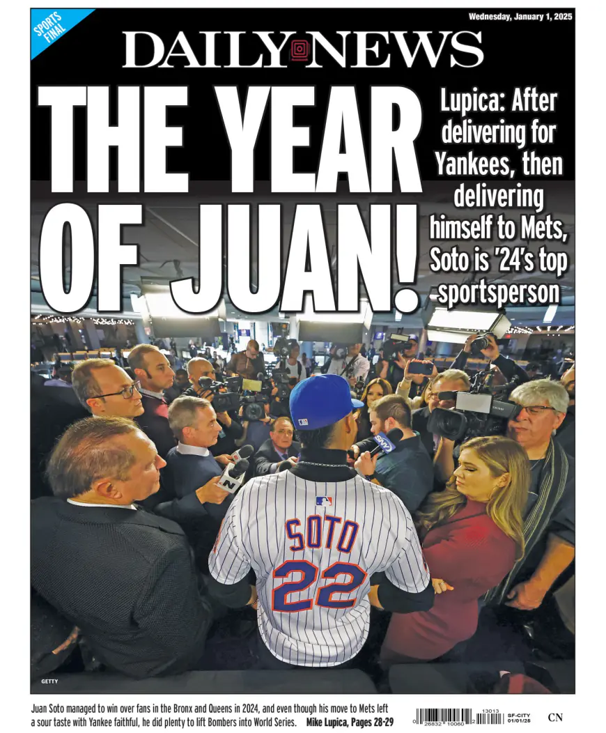 PHOTOS: New York Daily News back page for Jan. 2025