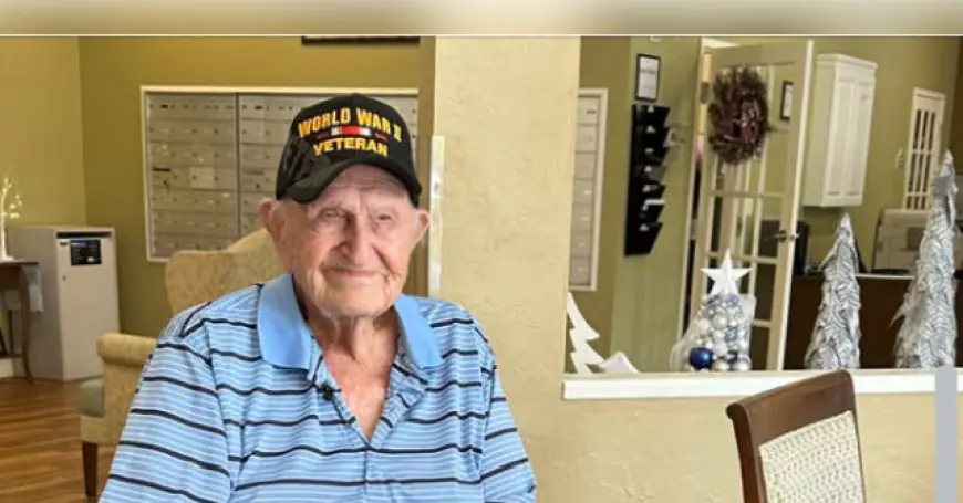 WATCH: WWII Veteran Enjoys Singing, Cupcakes, Jokes on His 104th Birthday