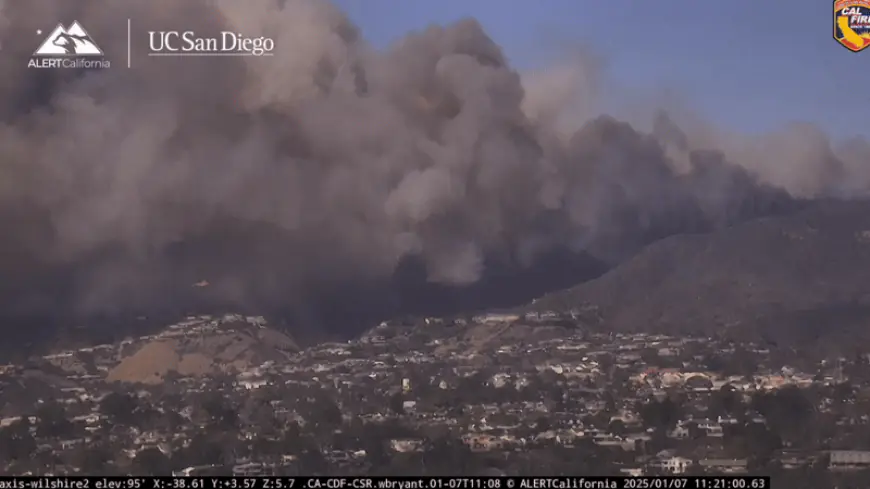 Fire Erupts in Pacific Palisades Amid Strong Winds