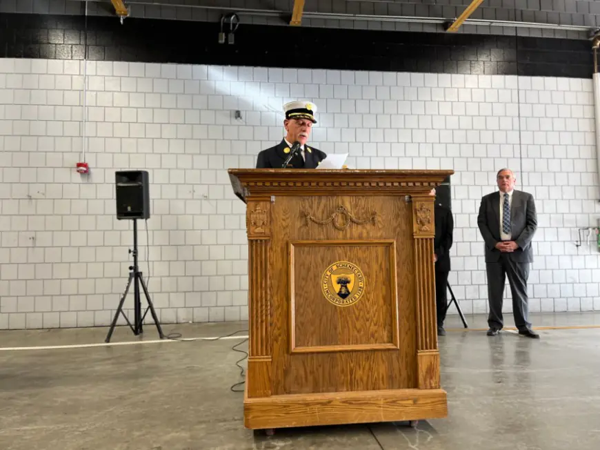 Schenectady Fire Chief Don Mareno retires