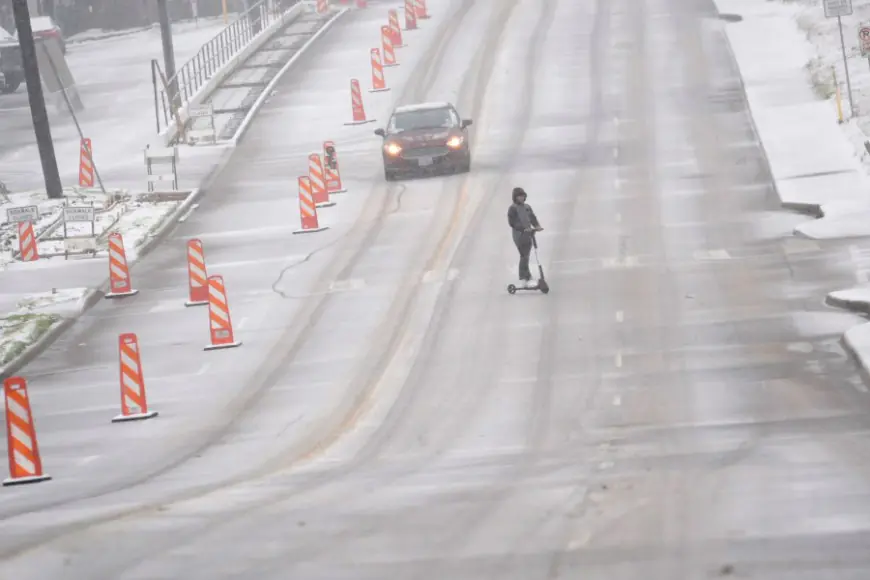 Here's what winter weather looks like around Texas today