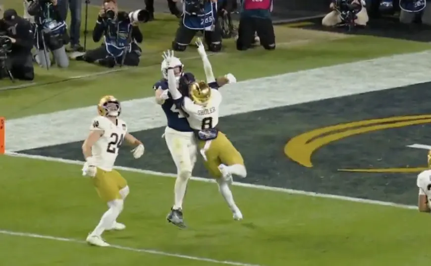 Controversial Notre Dame pass interference leads to Penn State TD, beers flying on field at Orange Bowl