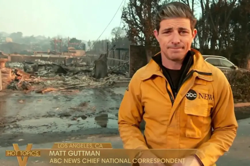 ABC News’ Matt Gutman reports on Palisades Fire while standing outside his aunt’s destroyed home — shocking ‘The View’ panel