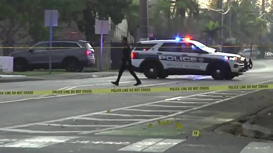 Officer suffers minor injuries after being struck by car in South Miami: Police