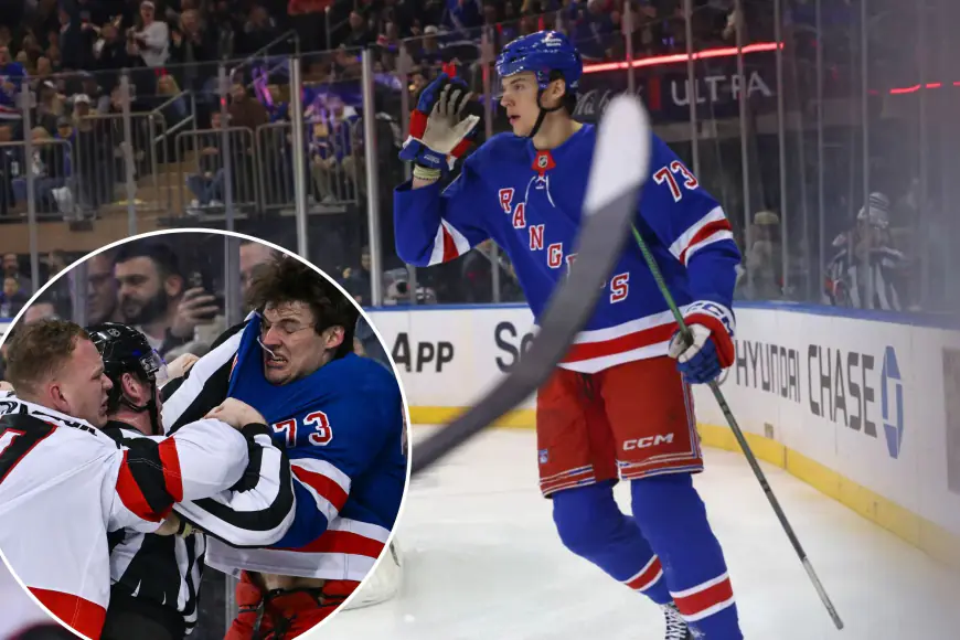 Matt Rempe gets it done with goal, fists as youngster continues to be Rangers spark