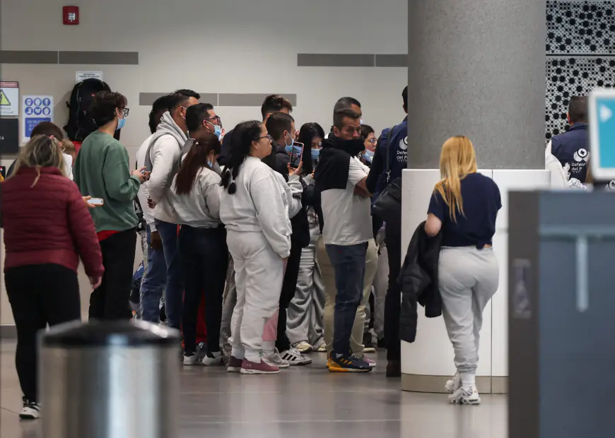Colombian Planes Carrying People Deported From U.S. Arrive in Bogota From San Diego, El Paso