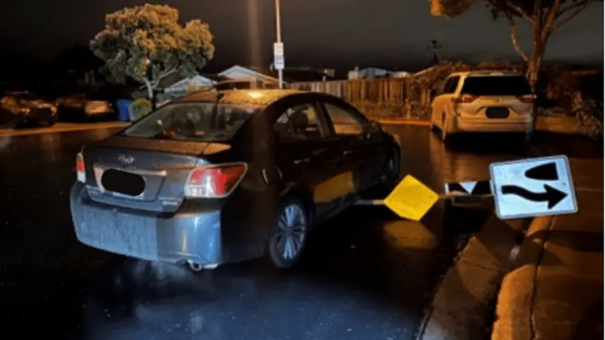 San Francisco DUI driver hit and dragged pole-mounted street sign for 1-mile: police