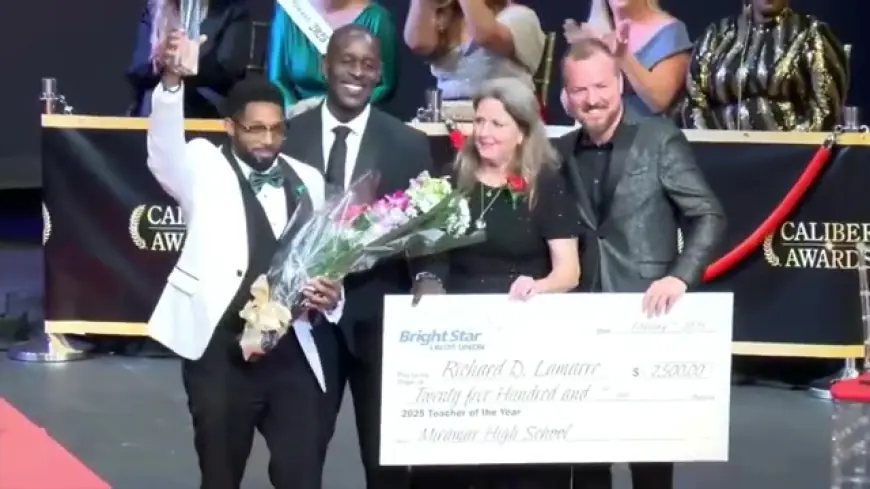 Miramar High School science instructor chosen as 2025 Caliber Awards Teacher of the Year