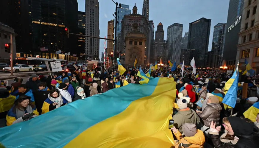 Chicagoans mark 3 years since Russia’s invasion of Ukraine