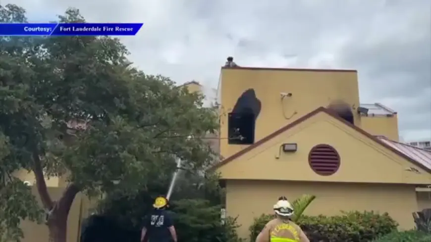 Fire officials investigating blaze at vacant building in Fort Lauderdale; no injuries