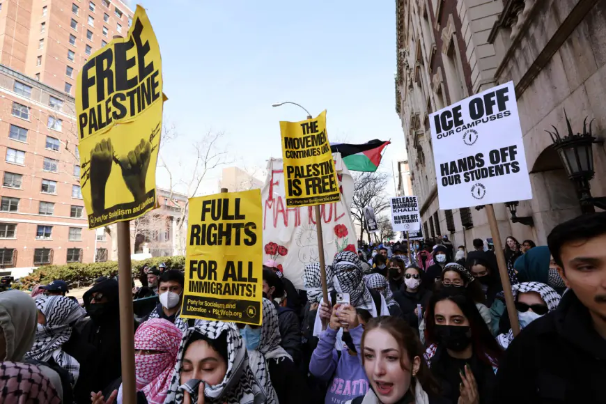 Feds revoke visa of Columbia University student over pro-Palestinian activity, protester busted