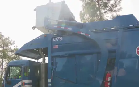 Overnight blaze spreads to multiple trash trucks in San Diego