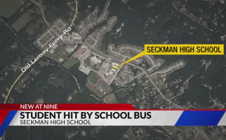 Seckman High Student hit by School bus during dismissal