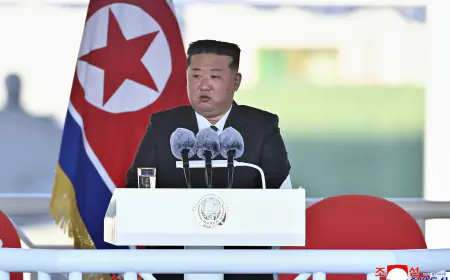 New North Korea warship is damaged at its launch ceremony attended by Kim Jong Un