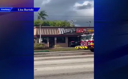 No serious injuries after SUV driver slams into Oakland Park Wendy’s