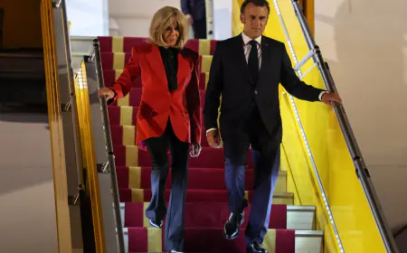 Lip reader reveals what French President Emmanuel Macron’s wife Brigitte said moments after shoving him in the face
