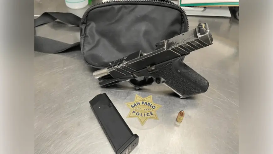 Felon's fanny pack had ghost gun, high-capacity magazine: San Pablo PD