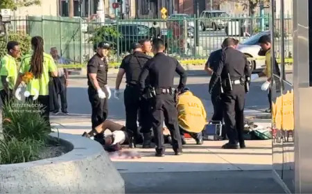3 hospitalized in stabbing, shooting outside North Hollywood Metro station