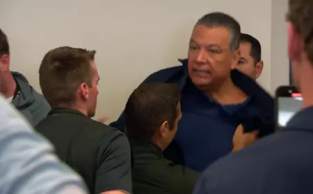 Video: Sen. Alex Padilla removed from news conference with Homeland Security Secretary Noem