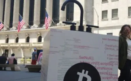 Bitcoin Faucet Turns 15: Sculpture Near NYSE Celebrates Monumental Rise