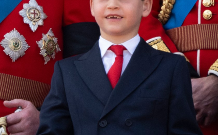 Prince Louis charms crowd from the balcony at Trooping the Colour