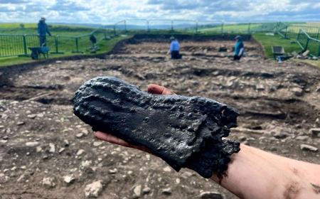 Ancient Roman shoes after discovered after being buried for 2,000 years