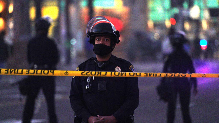Officers with face coverings could be charged with a misdemeanor under CA proposal